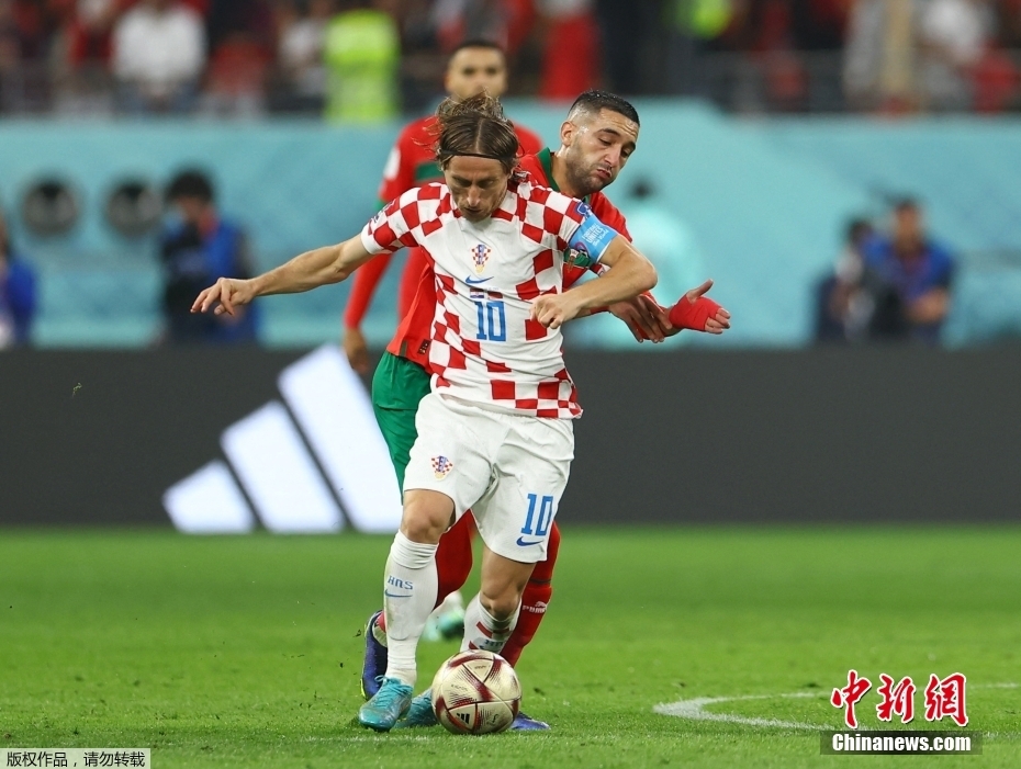 莫德里奇率克罗地亚登顶世界杯季军宝座